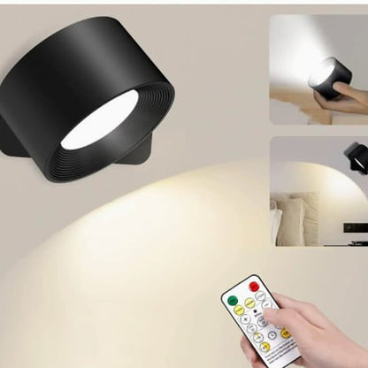 Nook lamp remote control in hand