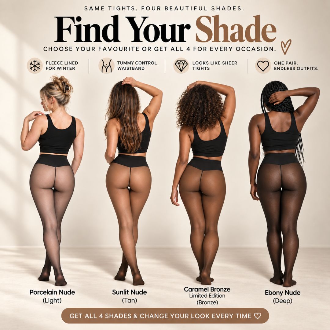 Sheer Illusion Fleece Tights