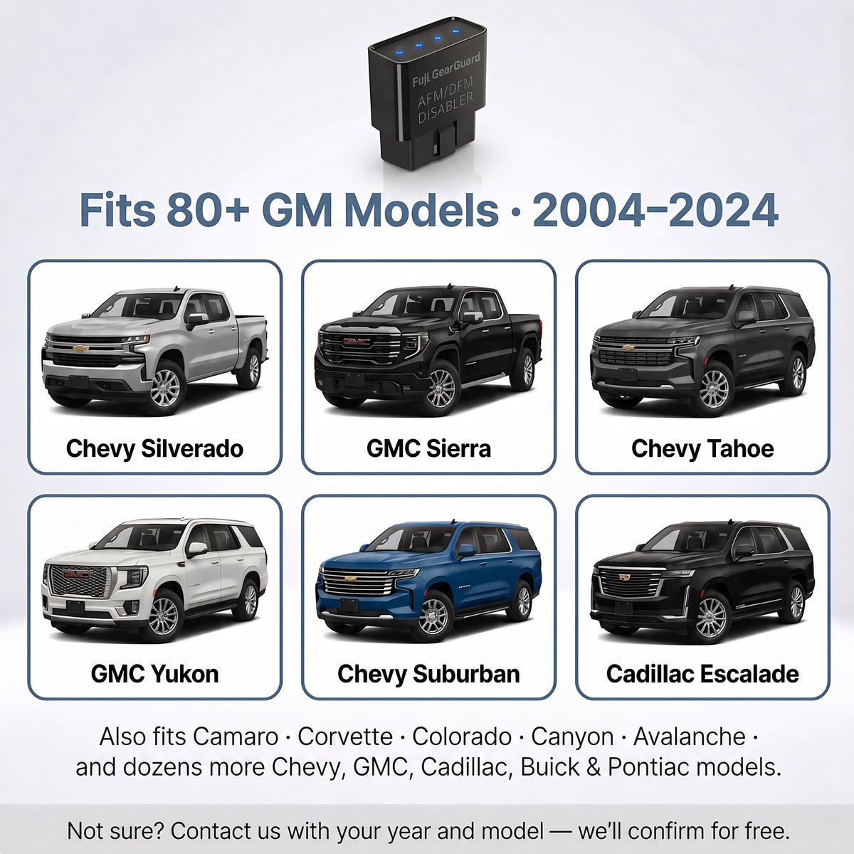 Fits 80+ GM models 2004-2024