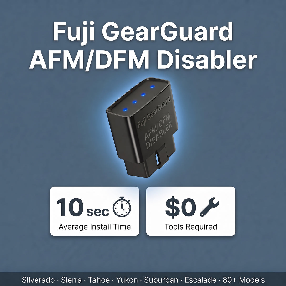 Fuji GearGuard AFM/DFM Disabler: 10-second install, no tools