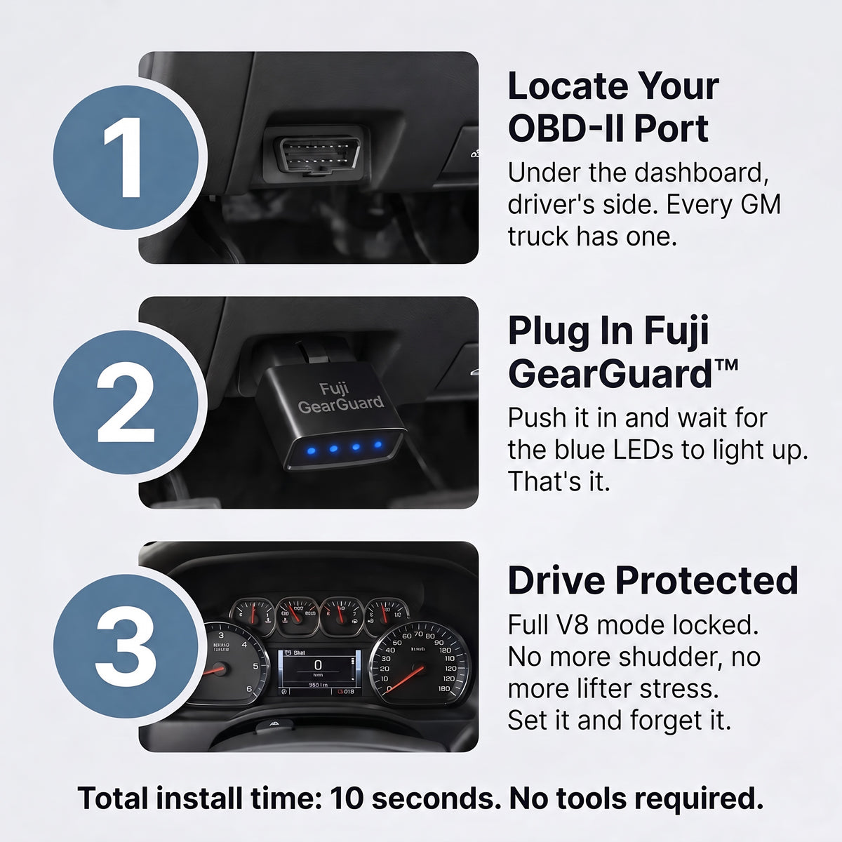 Install in 3 steps