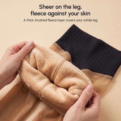 Close-up of the thick brushed fleece lining